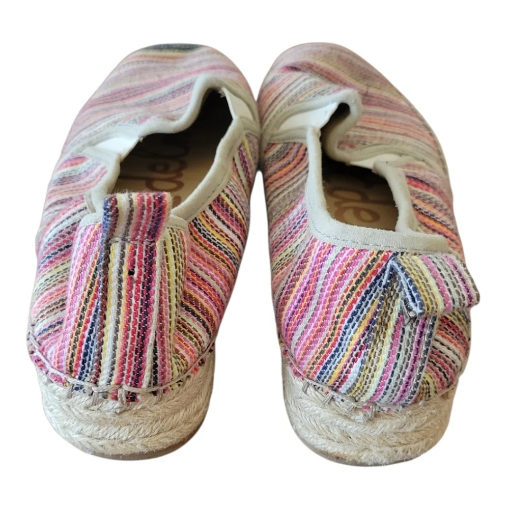 Sam Edelman Multi Color Striped‎ Fabric Espadrille Size 7.5
